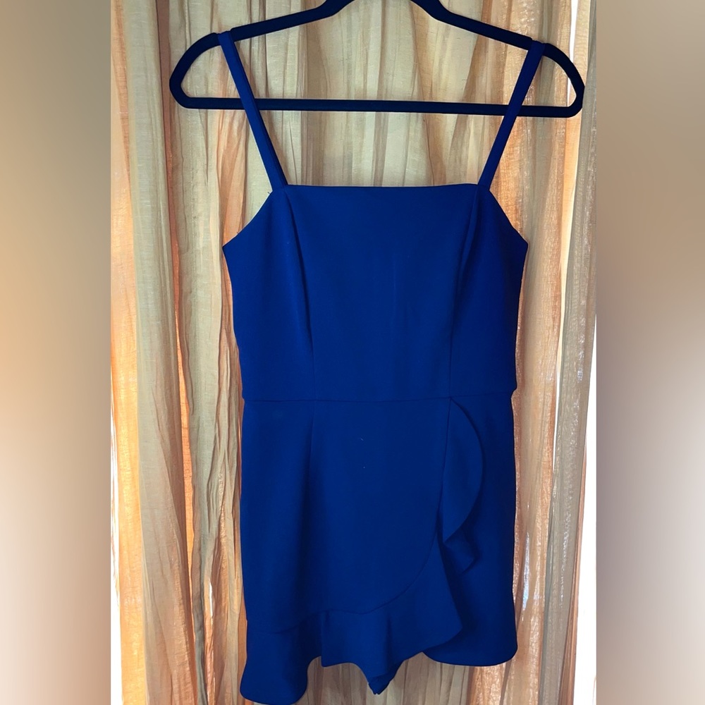 Navy romper- midnight doll size s